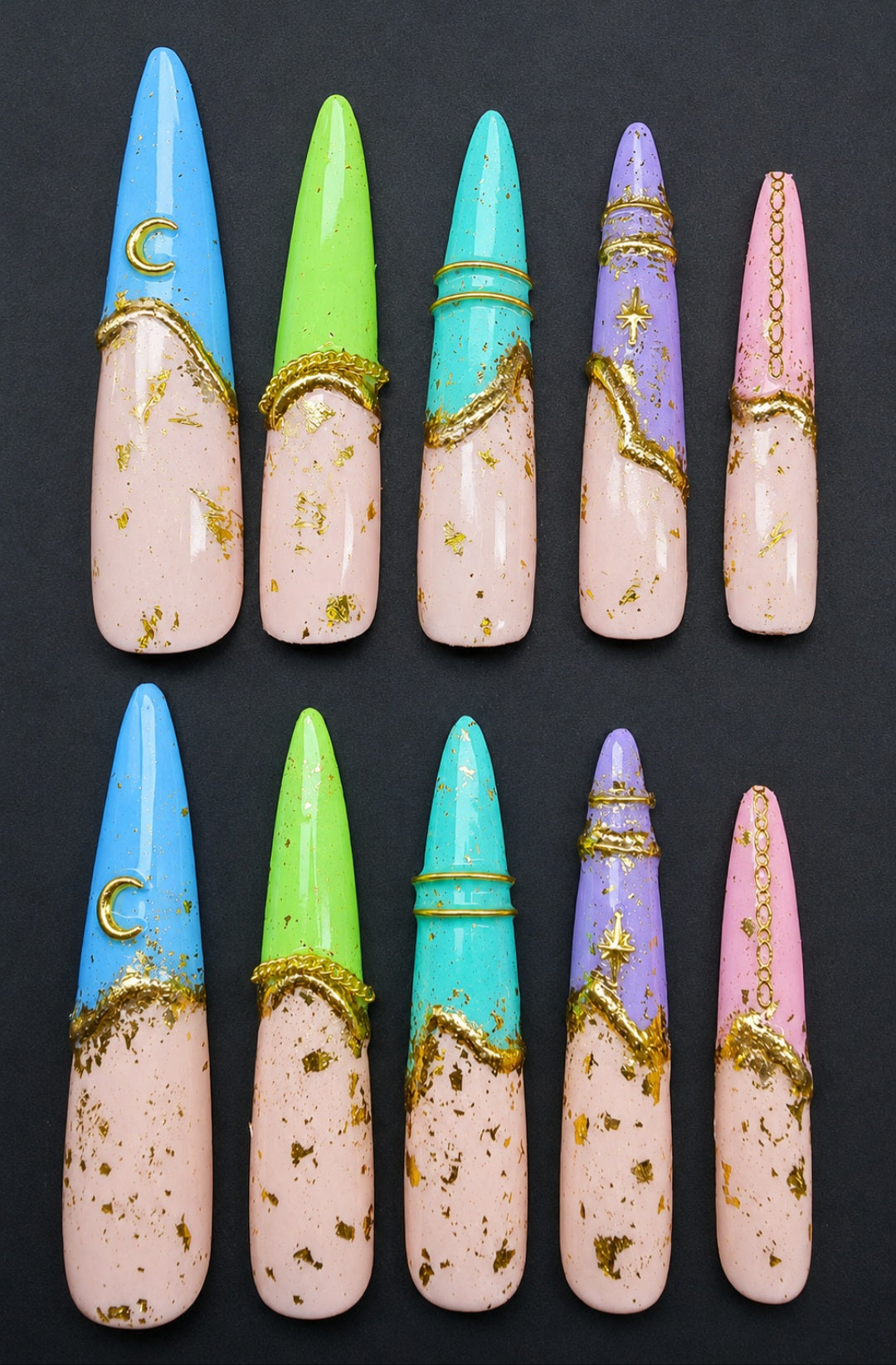 Hand crafted Press on nails (Copy 6)