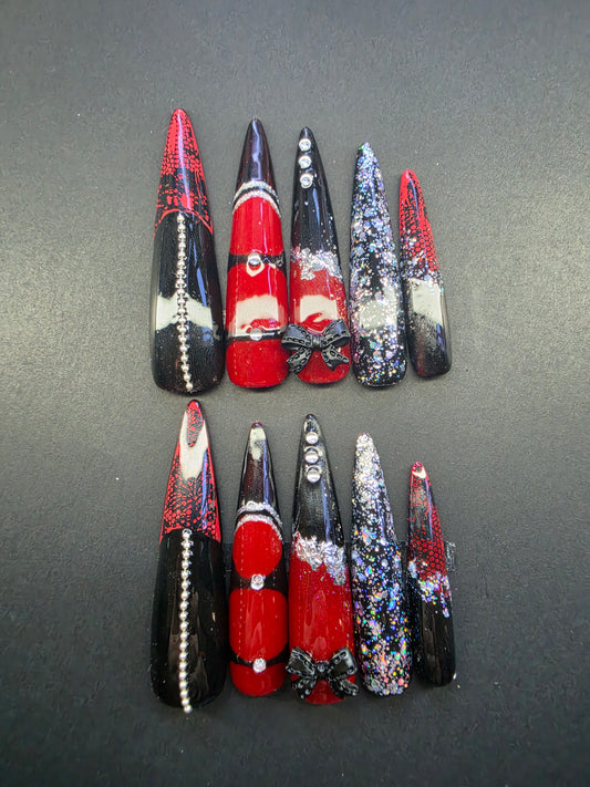 Hand crafted Press on nails (Copy 9)