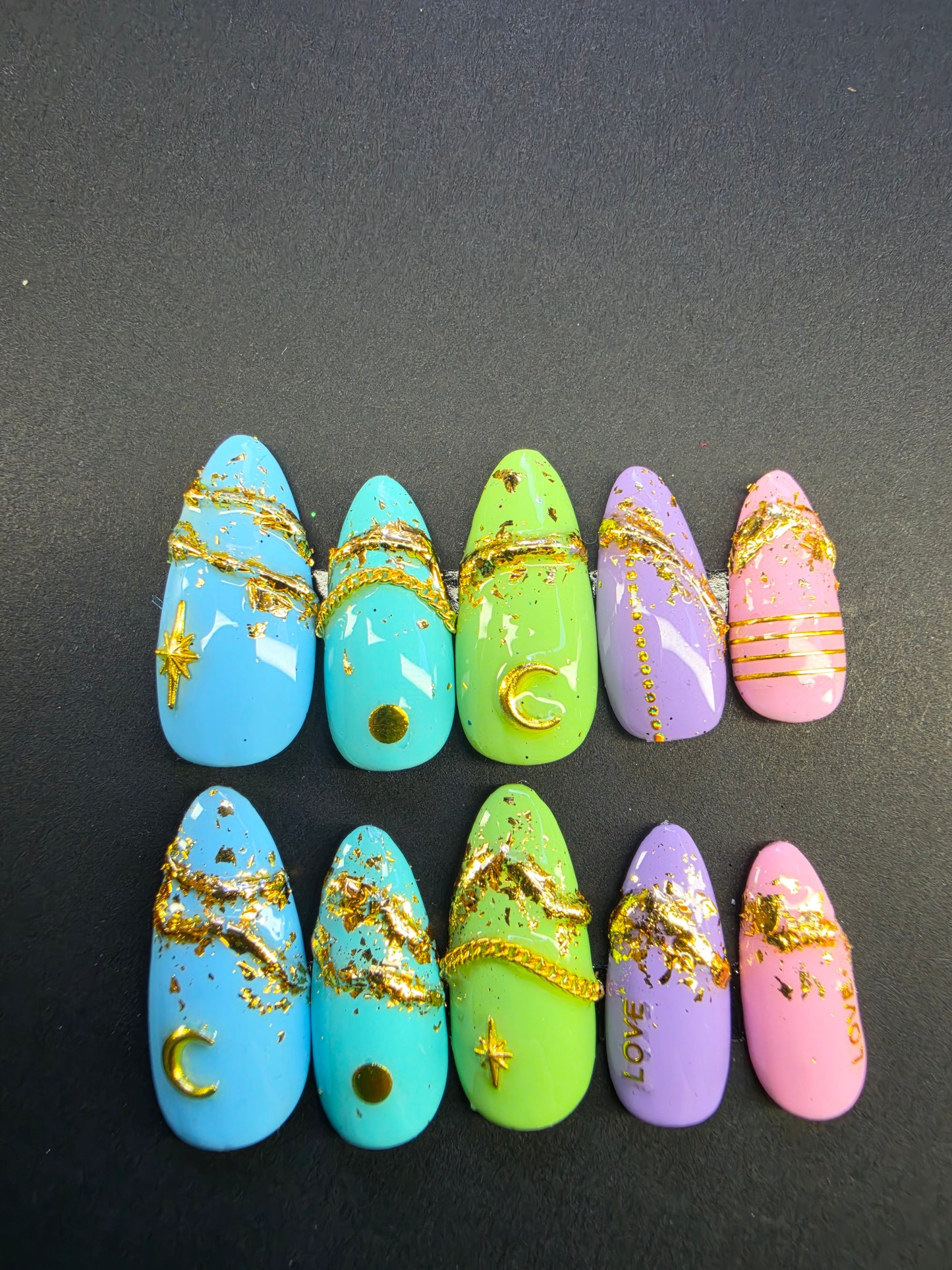 Hand crafted Press on nails (Copy 8)